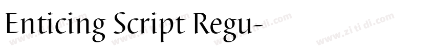 Enticing Script Regu字体转换